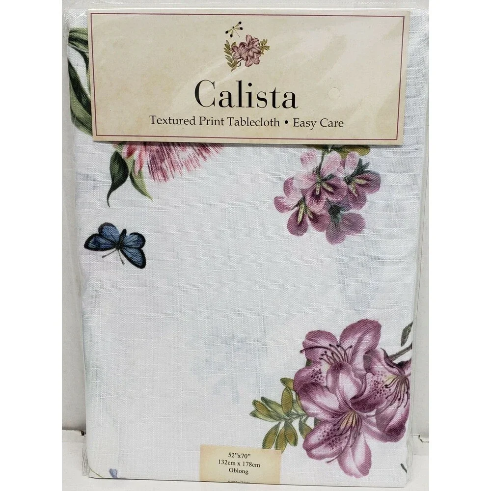 Textured Printed Fabric Tablecloth,52